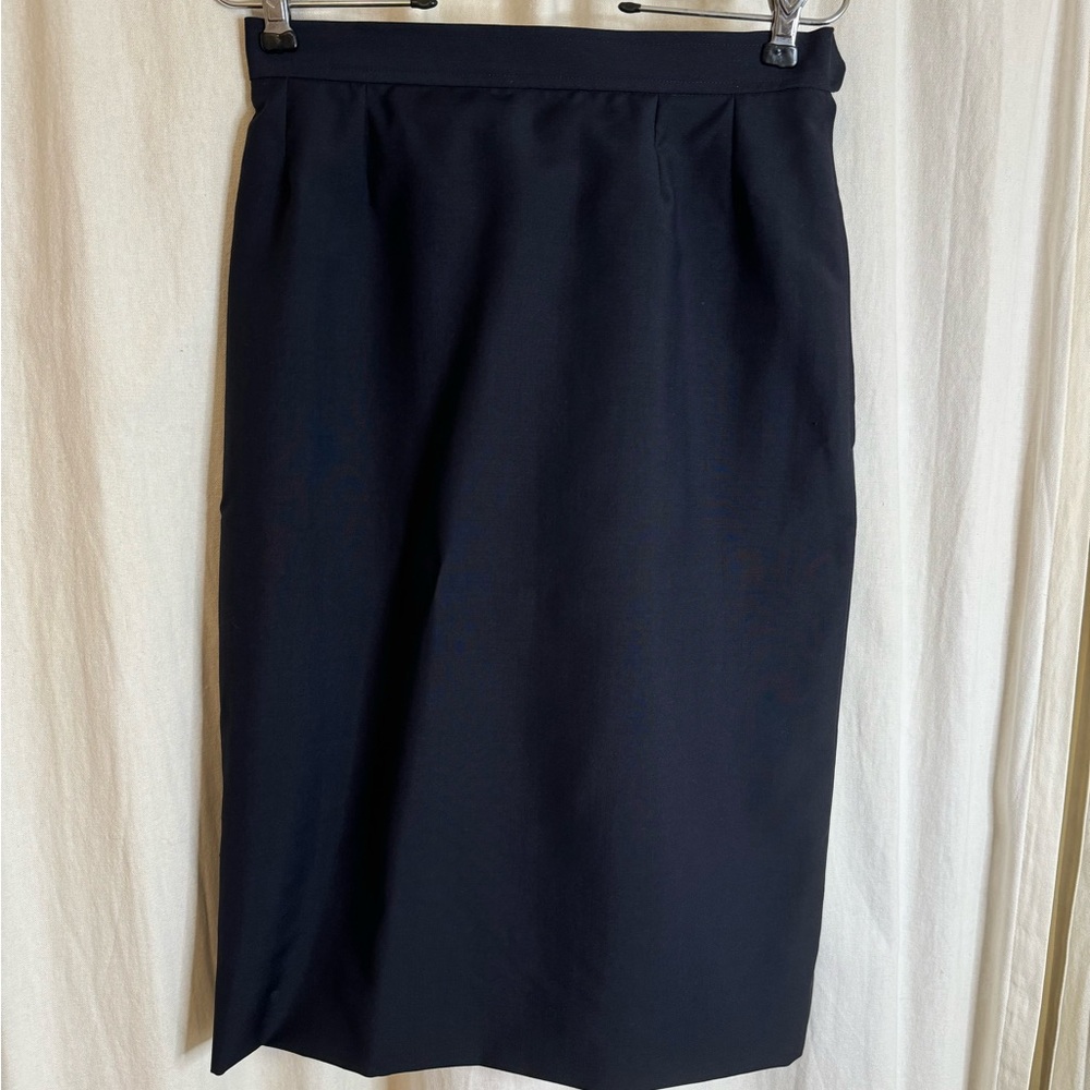Saint Laurent Classic Black Pencil Skirt